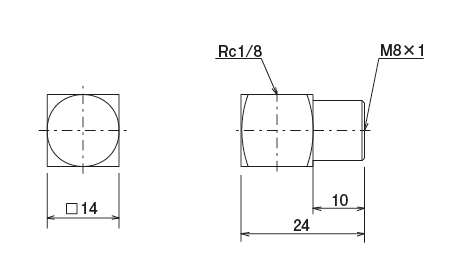 EA4 &middot; EA6 &middot; EAR Type (adapter)
 Dimensional Drawing