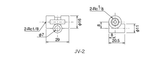 JV type(Junction）
 Dimensional Drawingなど