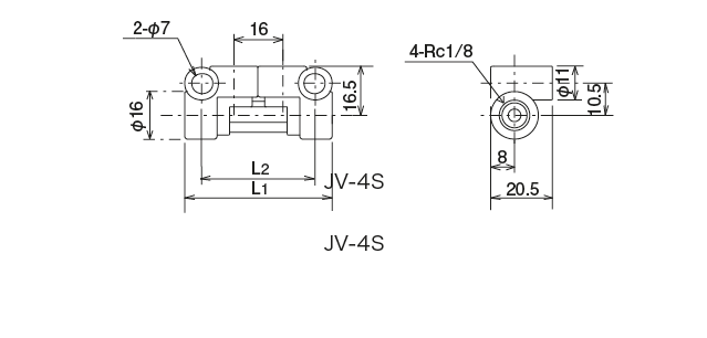 JV type(Junction）
 Dimensional Drawingなど