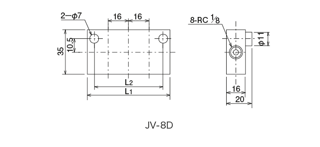 JV type(Junction）
 Dimensional Drawingなど