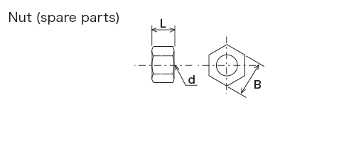 High pressure fitting (for Copper Tube)
 Dimensions