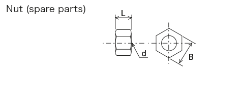 High pressure fitting (for Steel Tube)
 Dimensions
