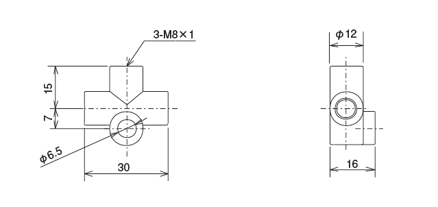 PJ type junction
Dimensional Drawing
