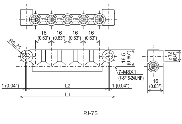 PJ type junction
Dimensional Drawing