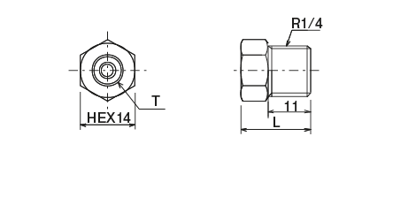 SA&thinsp;Type (adapter)
 Dimensions