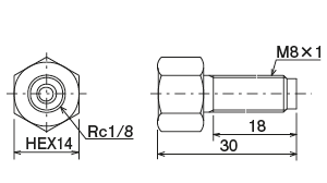 SC &middot; EC &middot; TC Type (connector)
 Dimensions