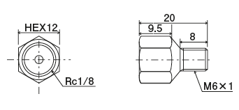 SC &middot; EC &middot; TC Type (connector)
 Dimensions