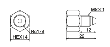 SC &middot; EC &middot; TC Type (connector)
 Dimensions