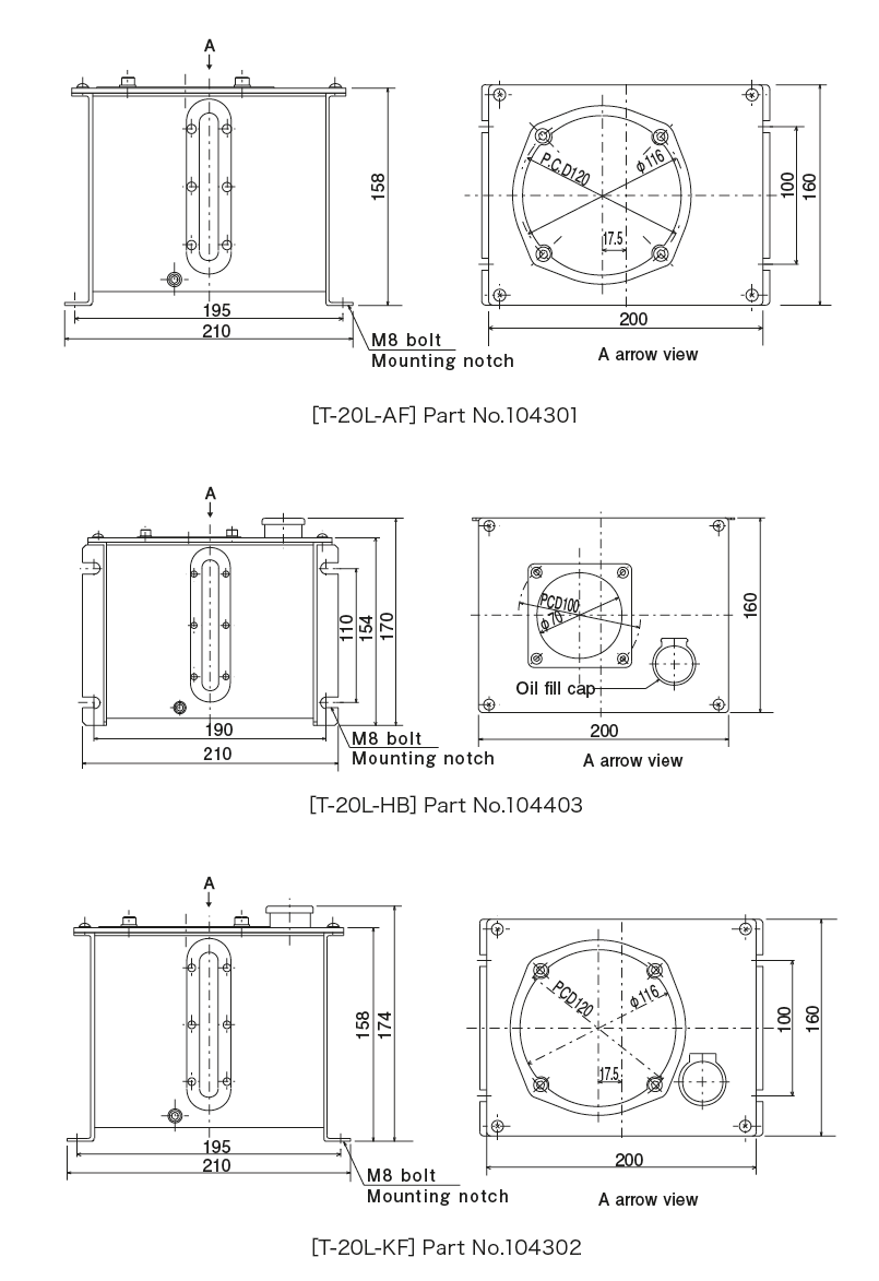 Metal reservoirs2ℓDimensions