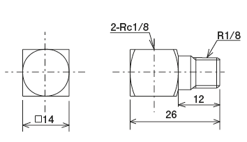 SC &middot; EC &middot; TC Type (connector)
 Dimensions