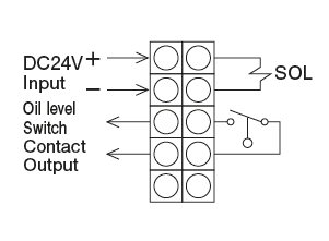 EX-5 type(Electromagnetic drive intermittent discharge type piston Pump）
Wiring digram