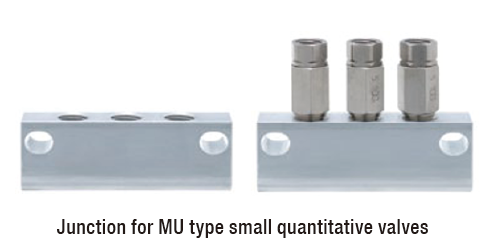 Junction for MU metering valve